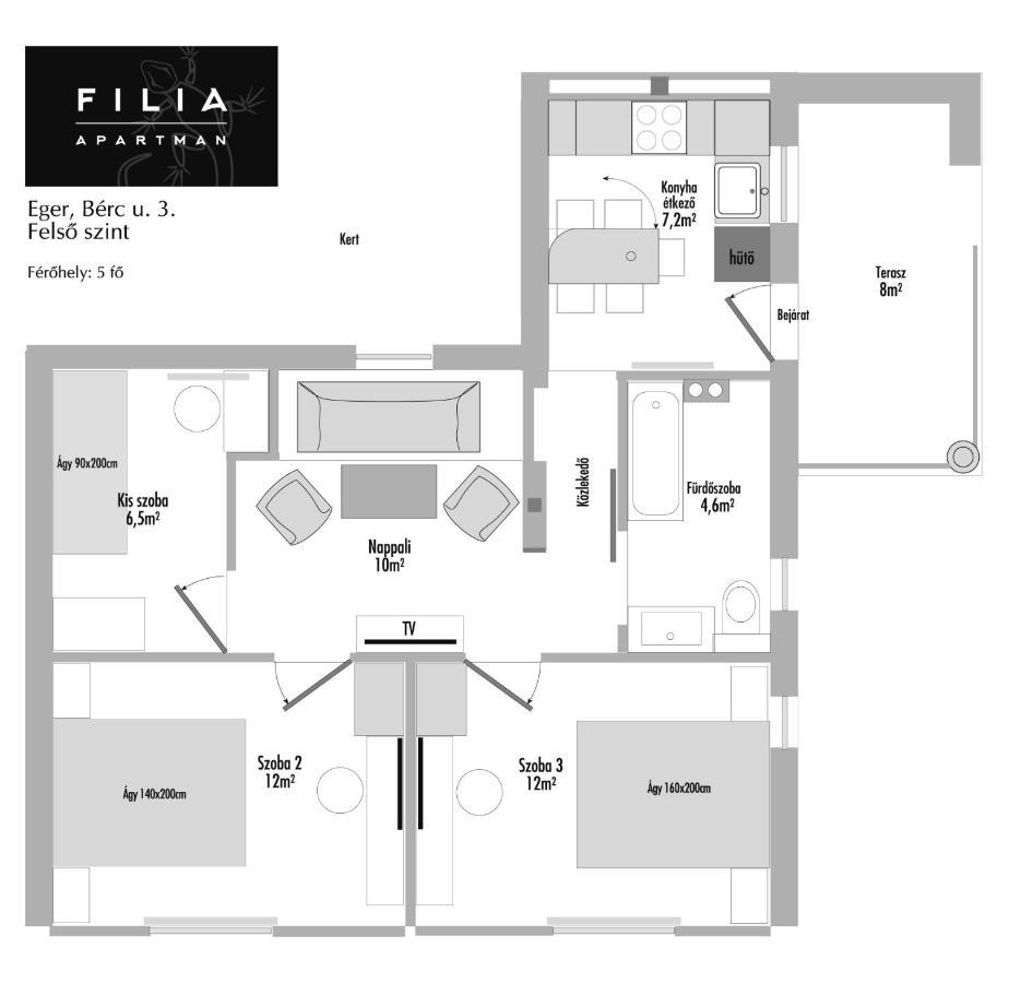 Filia Apartman Eger Kültér fotó